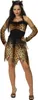 A woman is posing in a leopard print costume. Produktbild-Vorschau