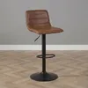 Lex E, Hocker, Gestell schwarz, Bezug cognac Produktbild-Vorschau 2