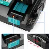 Caricabatterie sostitutivo Makita DC18RD 18V 2 porte per Anteprima dell’immagine prodotto 4