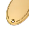 Metallschild »Messingschild, oval - 99 x 50 x 4 mm - Form Produktbild-Vorschau 2