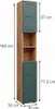 Armoire de salle de bain  Vicco Irma Vert/force de l'or Voir les images du produit 3