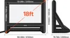 Diagrams showing the dimensions of an inflatable movie screen. Anteprima dell’immagine prodotto