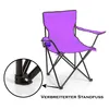 BigDean Faltstuhl LILA Campingstuhl Anglerstuhl mit Produktbild-Vorschau 7