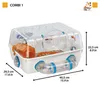 Ferplast Cage à hamster Combi 1 Blanc 40,5 x 29,5 x 22,5 cm Voir les images du produit 2