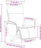 vidaXL Fauteuil de massage avec repose-pieds Crème Voir les images du produit 7