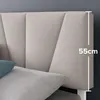 Detailaufnahme des abgesteppten Kopfteils mit Höhenangabe – 55 cm hoch
 Produktbild-Vorschau