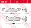 TRW Bremsbelagsatz EC MCB697EC KX80  RM85 RD Produktbild-Vorschau 1
