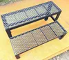 2 Stufen Stahltreppe Außentreppe Freistehend Breite 80 cm Produktbild-Vorschau 2