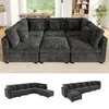Merax 6-Sitzer XXL L Form Ecksofa, Modulsofa mit Produktbild-Vorschau 7