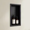 doporro Niche de Douche à Carreler Noir 15x30cm Étagère Voir les images du produit 1