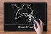 MuchoWow® Schreibtischunterlage Hongkong - Karte - Produktbild-Vorschau 3