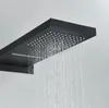 A black shower head with water flowing from it. Anteprima dell’immagine prodotto