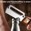 5 Stück Gemüseschäler mit Holzgriff und Flaschenöffner, Produktbild-Vorschau 6