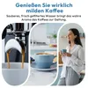 A collage showing coffee being brewed, a cup of coffee, and a woman enjoying coffee. Produktbild-Vorschau