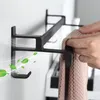 Badezimmer Handtuchhalter, Handtuchregal Schwarz Matt Produktbild-Vorschau 7