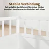 Zerbaco Kinderbett 140x200 cm, Bodenbett aus Massivholz mit Produktbild-Vorschau 5