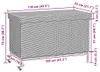 vidaXL Skrzynia ogrodowa na kółkach beżowa 110x55x73 cm Podgląd zdjęcia produktu 7