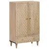 vidaXL Highboard 60x33x100 cm Massivholz Mango Produktbild-Vorschau 9