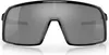 A pair of black Oakley Sutro sunglasses with gray lenses, shown from the front on a white background. Náhled obrázku produktu