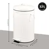 eluno Abfalleimer VINTAGE, Treteimer, 12 Liter Produktbild-Vorschau 7