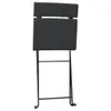 vidaXL Bistrostühle 4 Stk. Klappbar Schwarz Poly Rattan und Produktbild-Vorschau 6