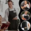 Küchenschürze Schwarz Mit Tasche – Wasserdichte Gastronomie Produktbild-Vorschau 8