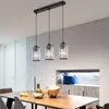 ZMH Hanglamp eettafel 3-lichts zwart kristal E27 fitting Productafbeelding-voorbeeld 5