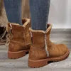 ASKSA Damen Schneestiefel Gefuettert Winterschuhe Ankle Produktbild-Vorschau 4