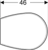 A diagram showing a measurement of 46. Anteprima dell’immagine prodotto