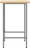 vidaXL Rohový stůl šedý 55 x 55 x 85 cm ocel a vysoce Náhled obrázku produktu 4