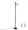 VASAGLE Deckenfluter Stehlampe mit Verstellbarer Leselampe Produktbild-Vorschau 4