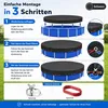 Poolabdeckung rund 3,66m (12ft) 210D Oxford, wasserdicht & Produktbild-Vorschau 2