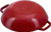 Staub Wok rond rouge cerise 30 cm Fonte rouge Voir les images du produit 4