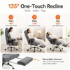 Ergonomischer Bürostuhl XXL mit Samtbezug, Fußstütze und Produktbild-Vorschau 2