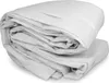 A folded white fabric, likely a protective sheet or tarp, is shown against a white background. Produktbild-Vorschau