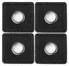 4 Metall-Ösen Ösen-Patch auf Kunstleder 35x35mm Hoodies Produktbild-Vorschau 1