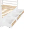 Letto a castello Flieks in rattan 90x200cm con 3 cassetti, Anteprima dell’immagine prodotto 11