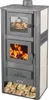 Kaminofen mit Backfach Weiß Holzofen 12,1 kW Kamin Produktbild-Vorschau 1