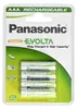 1x4 Panasonic Akku NiMH Micro AAA 750 mAh Rechargeable Produktbild-Vorschau 1