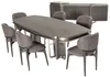 Casa Padrino Luxus Esstisch Grau / Silber 251 cm - Luxus Produktbild-Vorschau 3