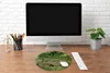 MuchoWow® Mauspad Mousepad Igel - Gras - Baby 50x50 cm - Produktbild-Vorschau 4