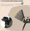 Outsunny Sitzgruppe klappbar 7tlg. Balkonset 1 Tisch+6 Produktbild-Vorschau 4