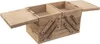 A wooden sewing box with its lids open, showing the interior compartments. Anteprima dell’immagine prodotto
