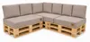 Palettenkissen Set 10-teilig 120x80 cm Cord | Premium Produktbild-Vorschau 3