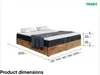 MEBLINI Boxspringbett mit Bettkasten - Gepolstert Produktbild-Vorschau 7