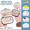 2 Stück Pill Organizer Box（Groß + Klein）Tragbare Produktbild-Vorschau 2