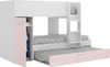 Etagenbett mit Einschubbett mit Kasten und - 3 x 90 x 190 Produktbild-Vorschau 4