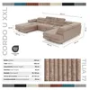 Wohnlandschaft Cordo U-Form XXL 345 cm Schlaffunktion 2 Produktbild-Vorschau 4