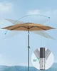 SONGMICS Sonnenschirm Ø300 cm UPF 50+ beidseitig um 30° Produktbild-Vorschau 3