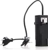 A black aquarium filter with a power cord and plug on a white background. Náhled obrázku produktu